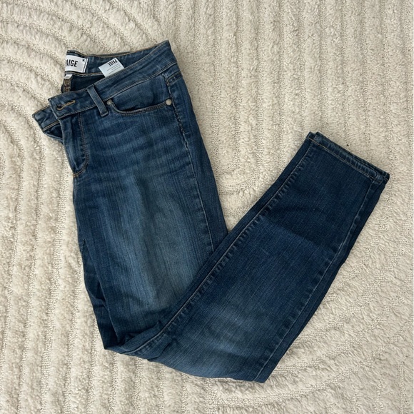 Paige Mid Wash Skinny Jeans - Picture 1 of 4